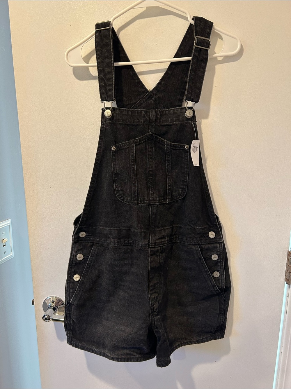 Old Navy Black Denim Overalls